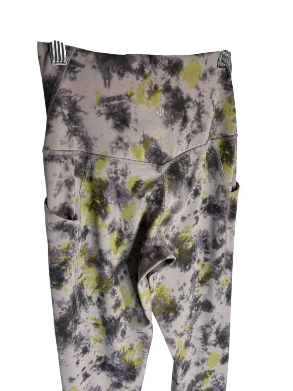Lululemon Align High-Rise Pant Pockets Full Length Tie Dye Mauve Nulu-sz 4